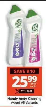 Checkers Handy Andy Cleaning Agent All Variants offer