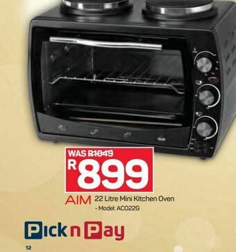 Pick n Pay Aim mini oven offer