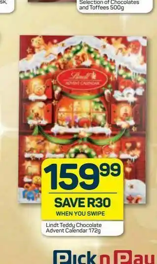 Pick n Pay Lindt chocolate offer