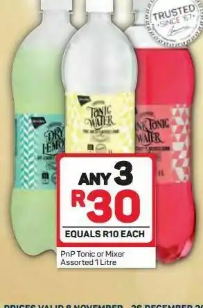Pick n Pay Pnp tonic 3 offer