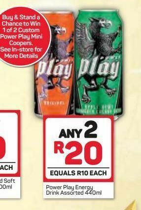 Pick n Pay Power play energy drink 2 offer