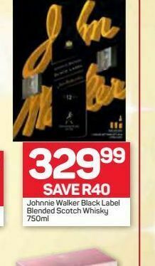 Pick n Pay Johnnie walker black label whiskey offer