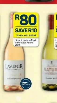 Pick n Pay Lavenir wine offer