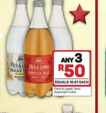 Pick n Pay Fitch & leedes tonic water 3 offer