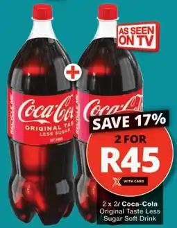 Checkers Coca-Cola Original Taste Less Sugar Soft Drink offer