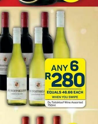 Pick n Pay Du toitskloof wine 6 offer