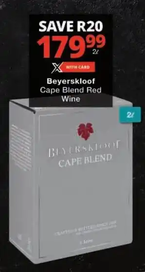 Checkers Beyerskloof Cape Blend Red Wine offer
