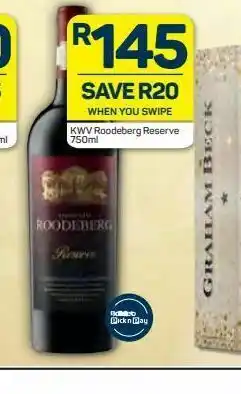 Pick n Pay Kwv wine offer