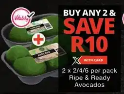Checkers Ripe & Ready Avocados offer