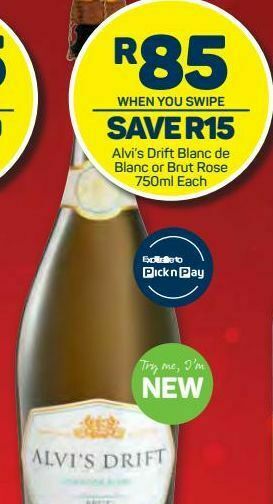 Pick n Pay Alvi's drift wine offer