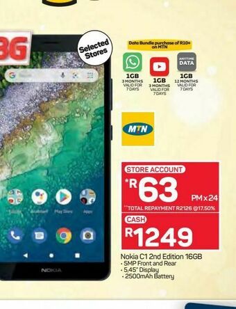 Pick n Pay Nokia c1 smartphone offer