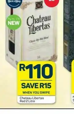 Pick n Pay Chateau red wine offer
