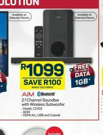 Pick n Pay Aim soundbar offer