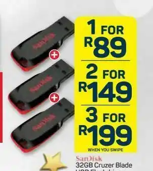 Pick n Pay Sandisk 32gb cruzer glide usb flash drive 3 offer