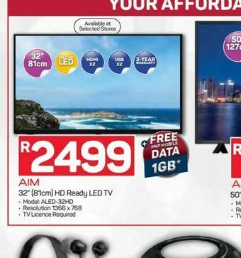 Pick n Pay Aim 32' full hd led tv offer