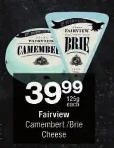 Checkers Fairview Camembert/ Brie Cheese offer