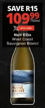Checkers Neil Ellis West Coast Sauvignon Blanct offer