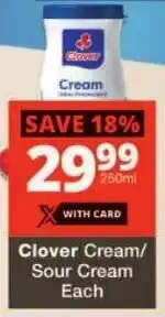 Checkers Clover Cream/ Sour Cream offer