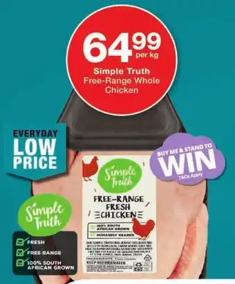 Checkers Simple Truth Free-Range Whole Chicken offer