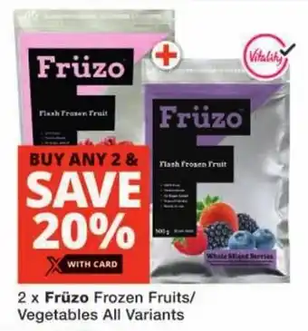 Checkers Früzo Frozen Fruits/ Vegetables All Variants offer