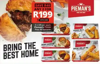 Checkers Pieman's Frozen Pies All Variants offer