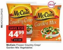 Checkers McCain Frozen Country Crop/ Garden Mix Vegetables offer