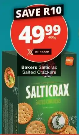 Checkers Bakers Salticrax Salted Crackers offer