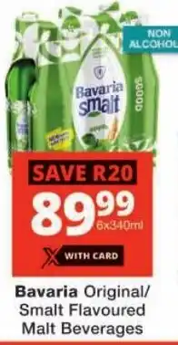 Checkers Bavaria Original/ Smalt Flavoured Malt Beverages offer