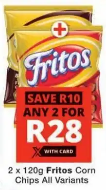 Checkers Fritos Corn Chips All Variants offer