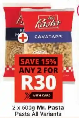 Checkers Mr. Pasta Pasta All Variants offer