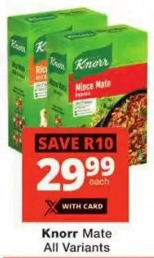 Checkers Knorr Mate All Variants offer