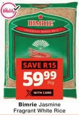 Checkers Bimrie Jasmine Fragrant White Rice offer