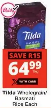 Checkers Tilda Wholegrain/ Basmati Rice offer