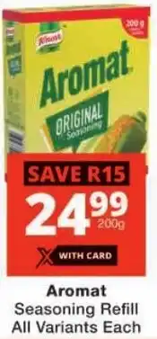 Checkers Knorr Aromat Seasoning Refill All Variants offer
