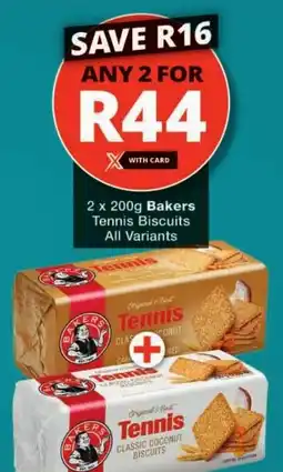 Checkers Bakers Tennis Biscuits All Variants offer