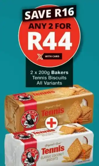 Checkers Bakers Tennis Biscuits All Variants offer