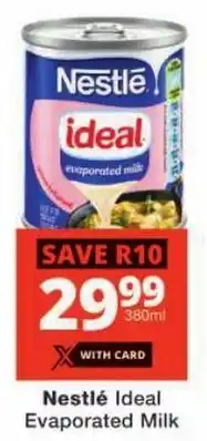 Checkers Nestlé Ideal Evaporated Milk offer