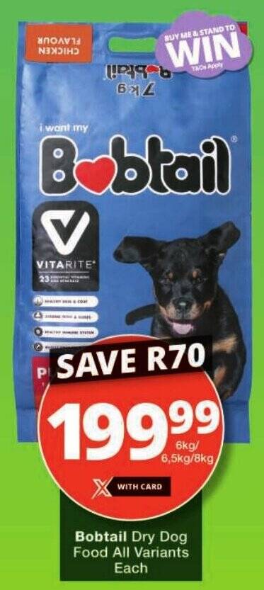 Bobtail Dry Dog Food All Variants Each