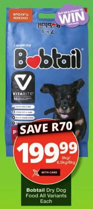 Checkers Bobtail Dry Dog Food All Variants Each offer