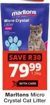 Checkers Marltons Micro Crystal Cat Litter offer