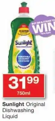 Checkers Sunlight Original Dishwashing Liquid offer