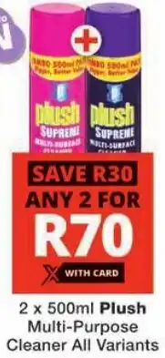 Checkers Plush Multi-Purpose Cleaner All Variants offer