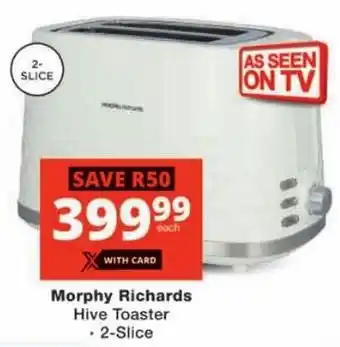 Checkers Morphy Richards Hive Toaster offer