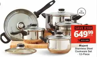 Checkers Majoré Stainless Steel Cookware Set offer