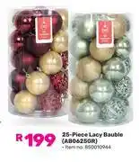 Game 24 Piece Lacy Bauble AB0625GR offer