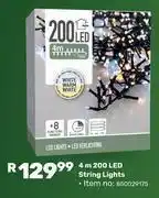 Game 4m 200 LED String Lights offer