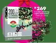 Game 4m 200 LED String Lights Multi Colour offer