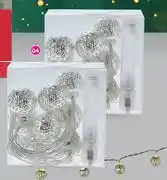 Game 25mm Silver Metal Balls LED Wire Lights-Each offer