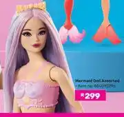 Game Barbie Mermaid Doll Assorted offer
