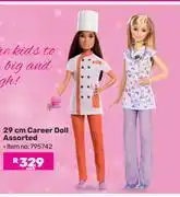 Game Barbie 29cm Career Doll Assorted-Each offer